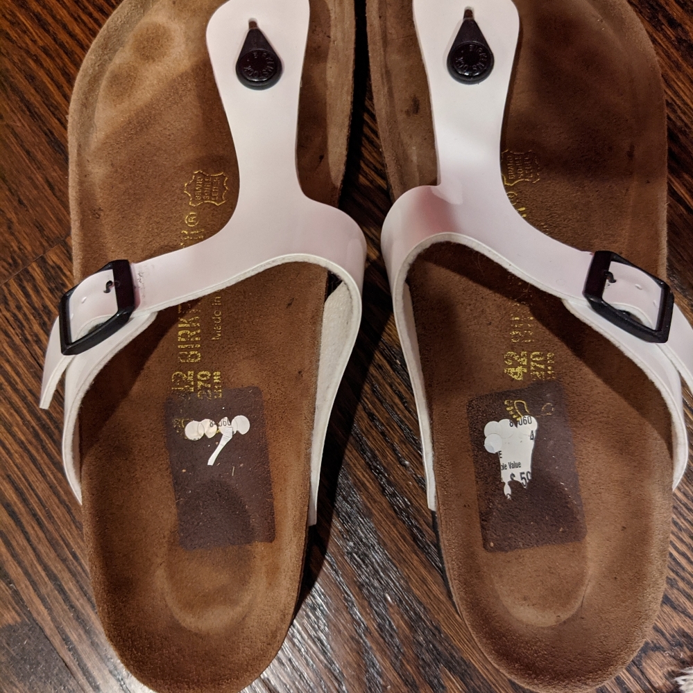 Birkenstock Gizeh sandals. White -Size 42 / 11